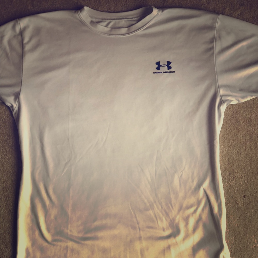 Under Armour White SS